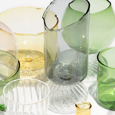 Crystal ware - Charcoal Vase - ASMA'S CRAFTS