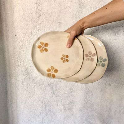 Everyday plates - Ceramic Tray Plate SLOW NATURE COLLECTION - MARTINA & EVA
