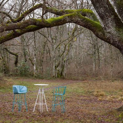 Lawn chairs - OLIVO Stool - ISIMAR