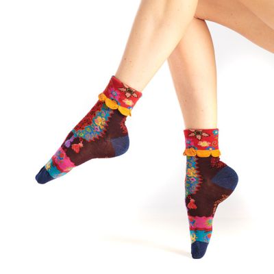 Chaussettes - chaussette revers perse - DUB & DRINO