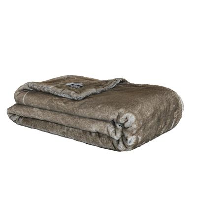 Comforters and pillows - Kaninchen beige premium - Faux fur blanket - DECKENKUNST MANUFAKTUR GERMANY