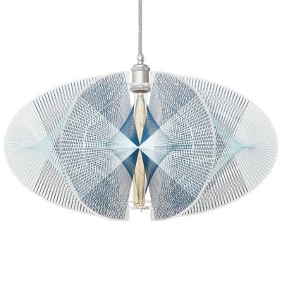 Objets design - Suspension AINAVA L plexiglass bleu - VASSARA LAMPS
