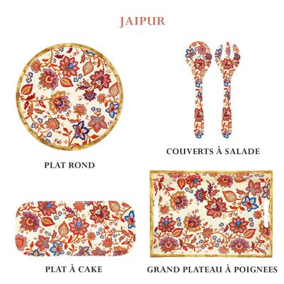 Accessoires de déco extérieure - Nouveauté vaisselle mélamine : Collection Jaipur - LES JARDINS DE LA COMTESSE
