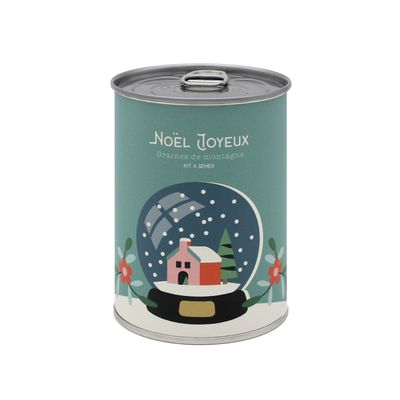 Cadeaux - Kit à semer "Noël Joyeux (boule à neige)" Fabriqué en France - MAUVAISES GRAINES