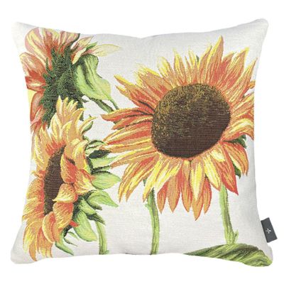 Fabric cushions - Sunflower woven cushion cover - ART DE LYS