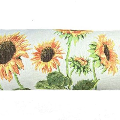 Fabric cushions - Sunflower bottom door woven cushion cover - ART DE LYS