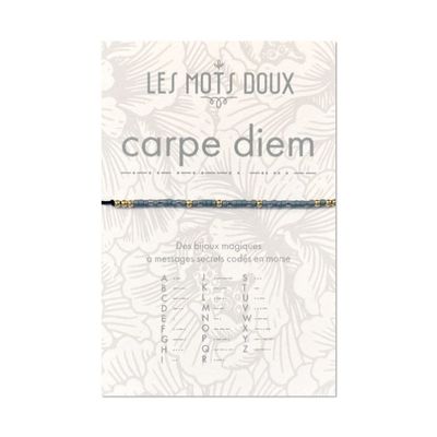 Jewelry - Morse Code Bracelet: Carpe Diem! - LES MOTS DOUX