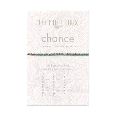 Bijoux - Bracelet Code Morse -Chance - LES MOTS DOUX