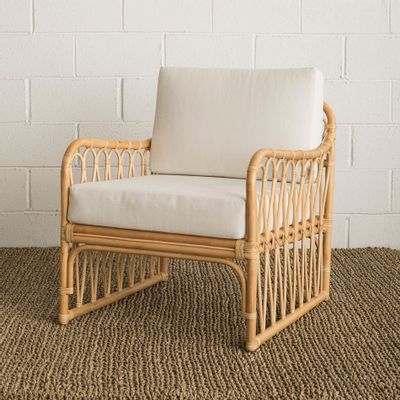 Armchairs - Rattan Armchair KNOTS - MAHE HOMEWARE