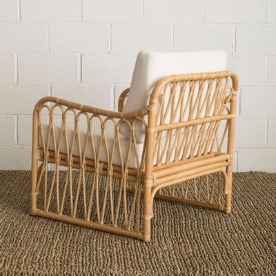 Armchairs - Rattan Armchair KNOTS - MAHE HOMEWARE