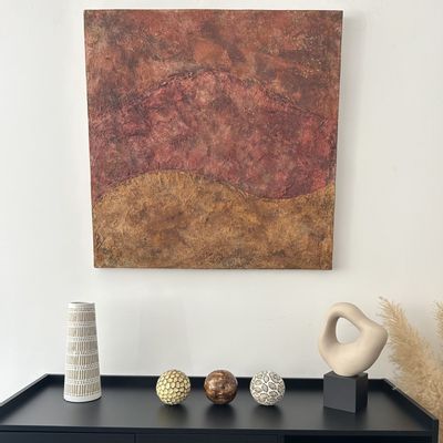 Paintings - Table with stone powder 80x80 3D - ANTICARTSTONE