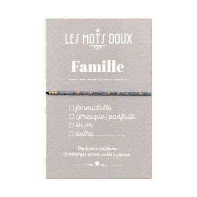 Bijoux - Bracelet Code Morse : Famille - LES MOTS DOUX