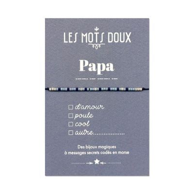 Jewelry - Morse code bracelet: Dad - LES MOTS DOUX