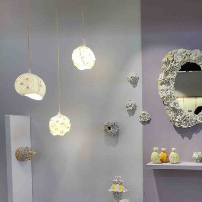 Design objects - SOLENA lampshade. - SOPHIE LULINE CÉRAMISTE