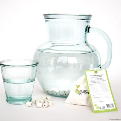 Gifts - CERA'CARAFE EM® ceramic beads to purify water - LES VERTS MOUTONS