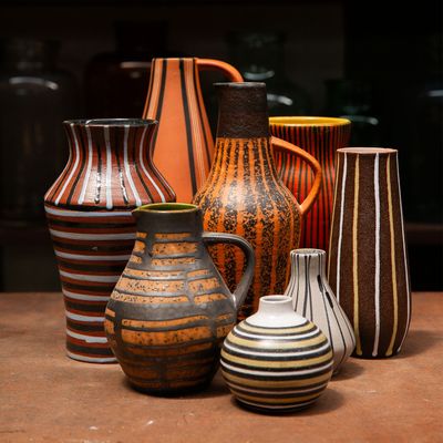 Vases - Vases européens en céramique émaillée du milieu du siècle - ALL'ORIGINE