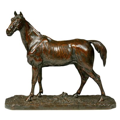 Sculptures, statuettes et miniatures - Jument Anglaise de Pierre-Jules Mène - FONDERIE DE BRONZE LAURAGAISE