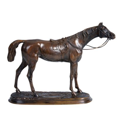 Sculptures, statuettes et miniatures - Cheval de course de Jules Moigniez - FONDERIE DE BRONZE LAURAGAISE