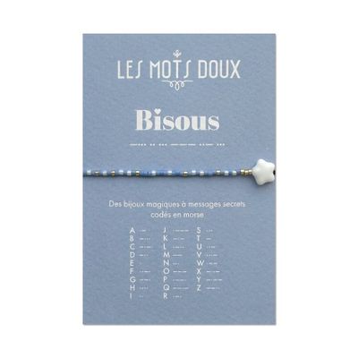 Bijoux - Bracelet enfant Code morse : Bisous - LES MOTS DOUX