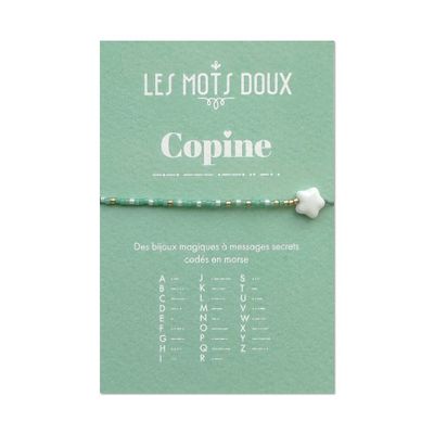 Bijoux - Bracelet Code morse : Copine - LES MOTS DOUX