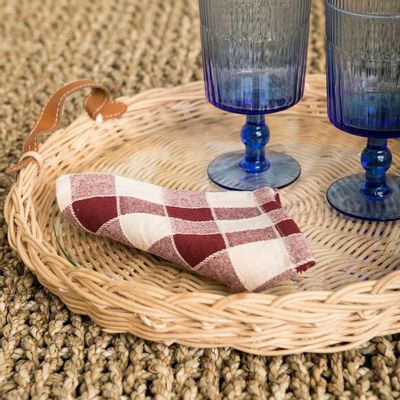 Food storage - Rattan Round Tray SEVILLA - MAHE HOMEWARE