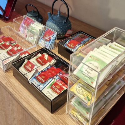 Decorative objects - Plexiglas tea caddy - herbal tea. - OPALESCENCE