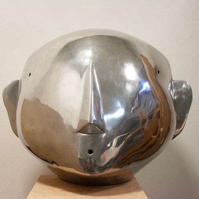 Design objects - Big aluminum head. HE5 - MIKKA DESIGN INK