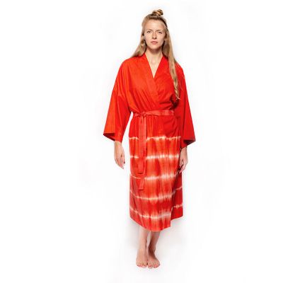 Prêt-à-porter - Kimono rouge Line - HELLEN VAN BERKEL HEARTMADE PRINTS