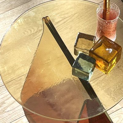 Decorative objects - Table YOUMY ronde verre - MADEMOISELLE JO