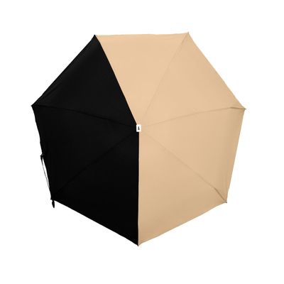 Gifts - Beige & Black Micro Umbrella - Alice - ANATOLE