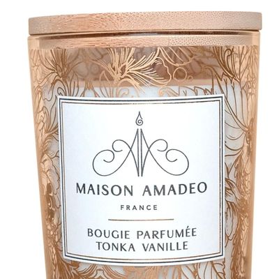 Bougies - Bougie parfumée Tonka Vanille - MAISON AMADEO