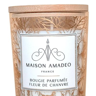 Candles - Bougie parfumée Fleur de chanvre - MAISON AMADEO