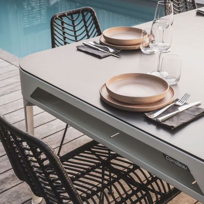 Accessoires de déco extérieure - Billard Hyphen Outdoor - Blanc / Tapis Gris Foncé - CORNILLEAU