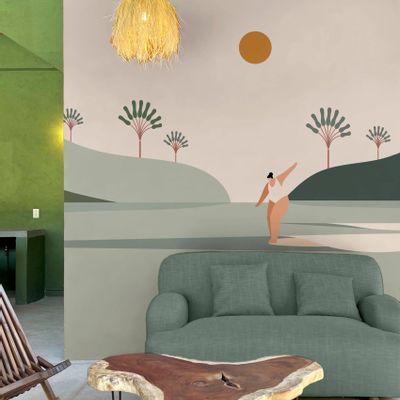 Papiers peints - Papier peint Nº438 - Paysage surf - WELLPAPERS