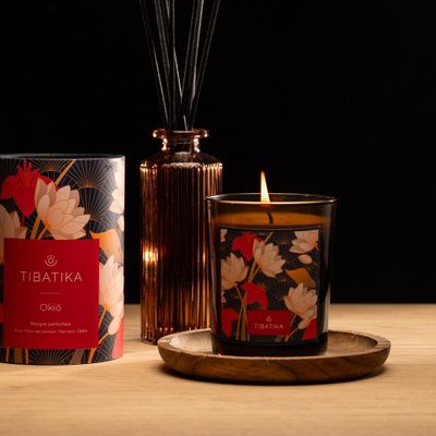 Objets de décoration - Bougie artisanale parfumée "Okio" - TIBATIKA