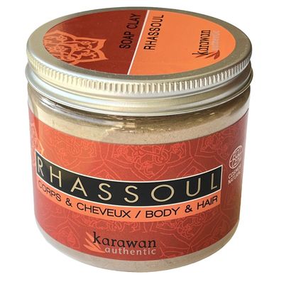 Beauty products - Rhassoul clay in powder, certified COSMOS NATURAL - KARAWAN AUTHENTIC