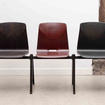 Chairs - Galvanitas chair reissue S22 ebony and black - CARTEL DE BELLEVILLE