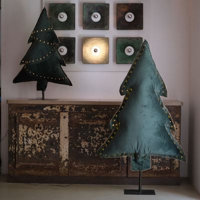 Decorative objects - Green luminous fir - ROSE VELOURS