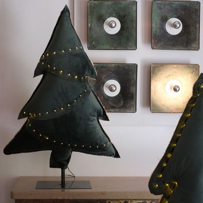Decorative objects - Green luminous fir tree. - ROSE VELOURS
