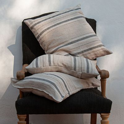 Curtains and window coverings - Cushions and curtains 100% washed linen. - DE.LENZO