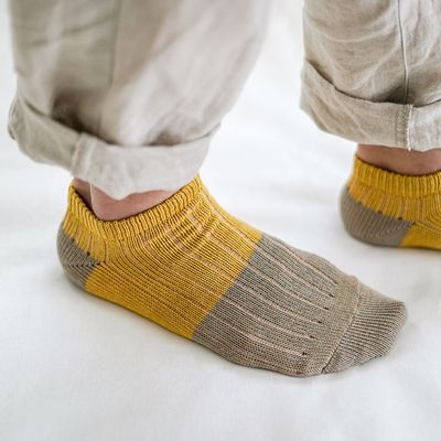 Socks - LINEN COTTON ANKLET - NISHIGUCHI KUTSUSHITA
