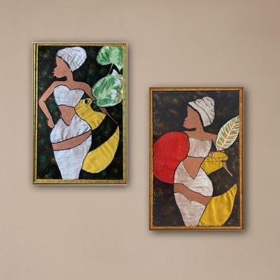 Paintings - Aminata and Bintou. - CHACHA.ARTDECO