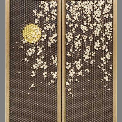 Partitions - Cherry blossoms by moonlight - SHIOZAWA KUMIKO