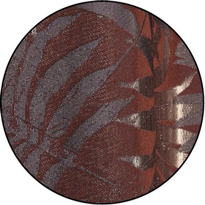 Rideaux et voilages - Rideau ZANZIBAR - Panneau à œillets - Brique - 140 x 260 cm - 54 % pes 40 % coton 6 % métallique - IPC DECO DELL'ARTE