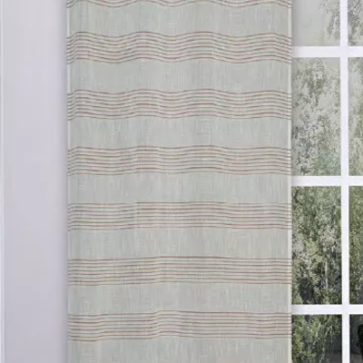 Rideaux et voilages - Rideau Voilage MONACO - Panneau à œillets - 140 x 260 cm - Col Naturel - IPC DECO DELL'ARTE