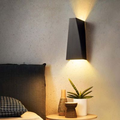 Outdoor space equipments - Design square wall light Geometric LED Wall Light White Black Outdoor - OUI SMART