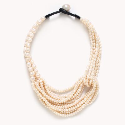 Bijoux - collier plastron entrelacs de perles - NATURE BIJOUX