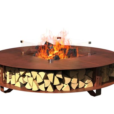 Cheminées d'extérieur - Table de feu Circle 200 - Cheminée et range-bûches - AC242