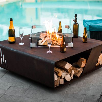 Coffee tables - SQUARE fire table - AC242