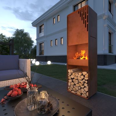 Outdoor fireplaces - TOTEM outdoor fireplace - AC242